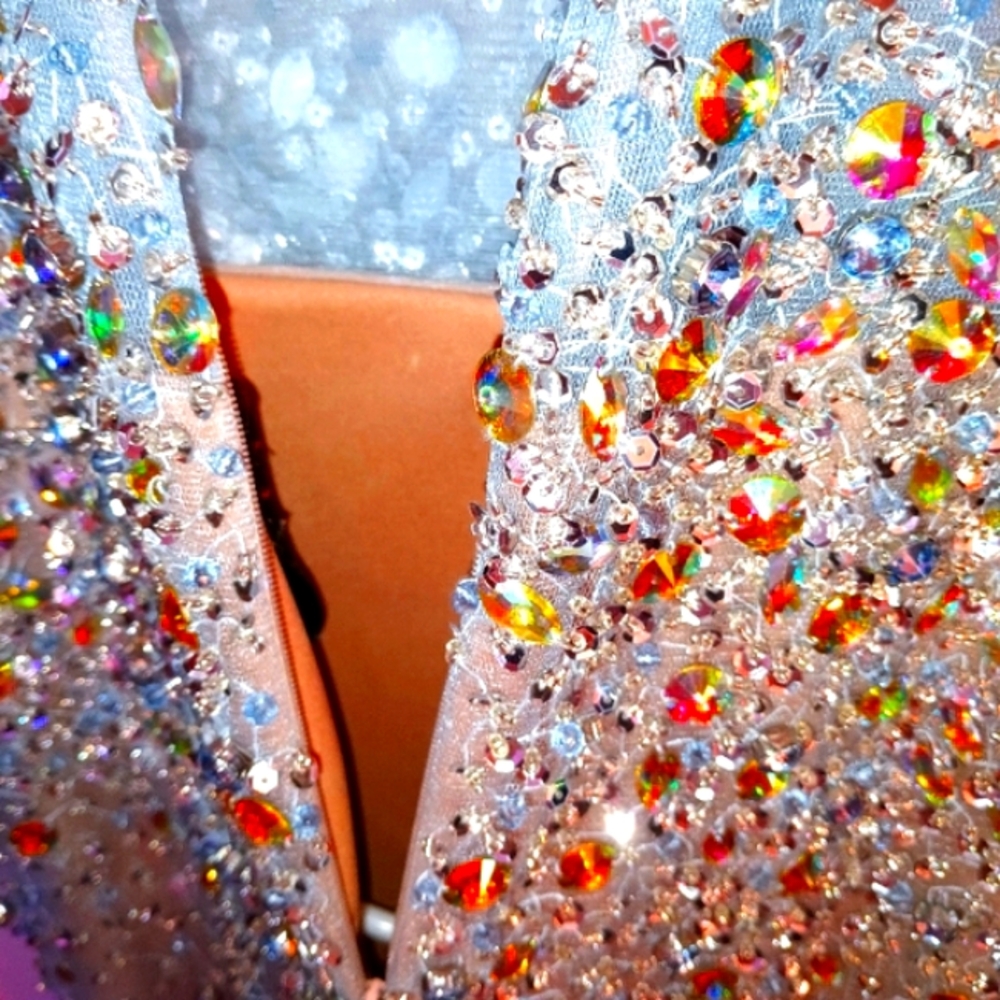 Sparkling Multicolor Gown - Picture 10 of 15